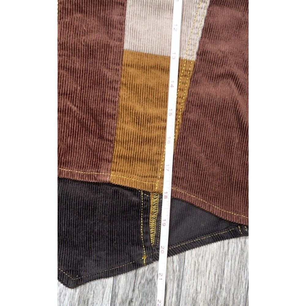 Wrangler x Lainey Wilson Patchwork Corduroy Vest Women’s Size M Brown Western - Picture 7 of 10